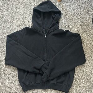 Black Skims oversized zip up hoodie